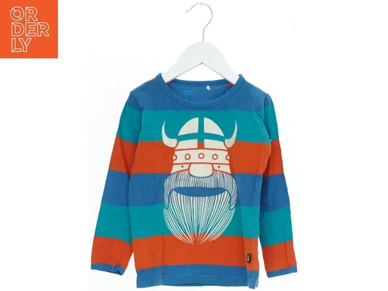 Billede 1 - Børne langærmet T-shirt med vikingemotiv fra Danefæ (str. 98)