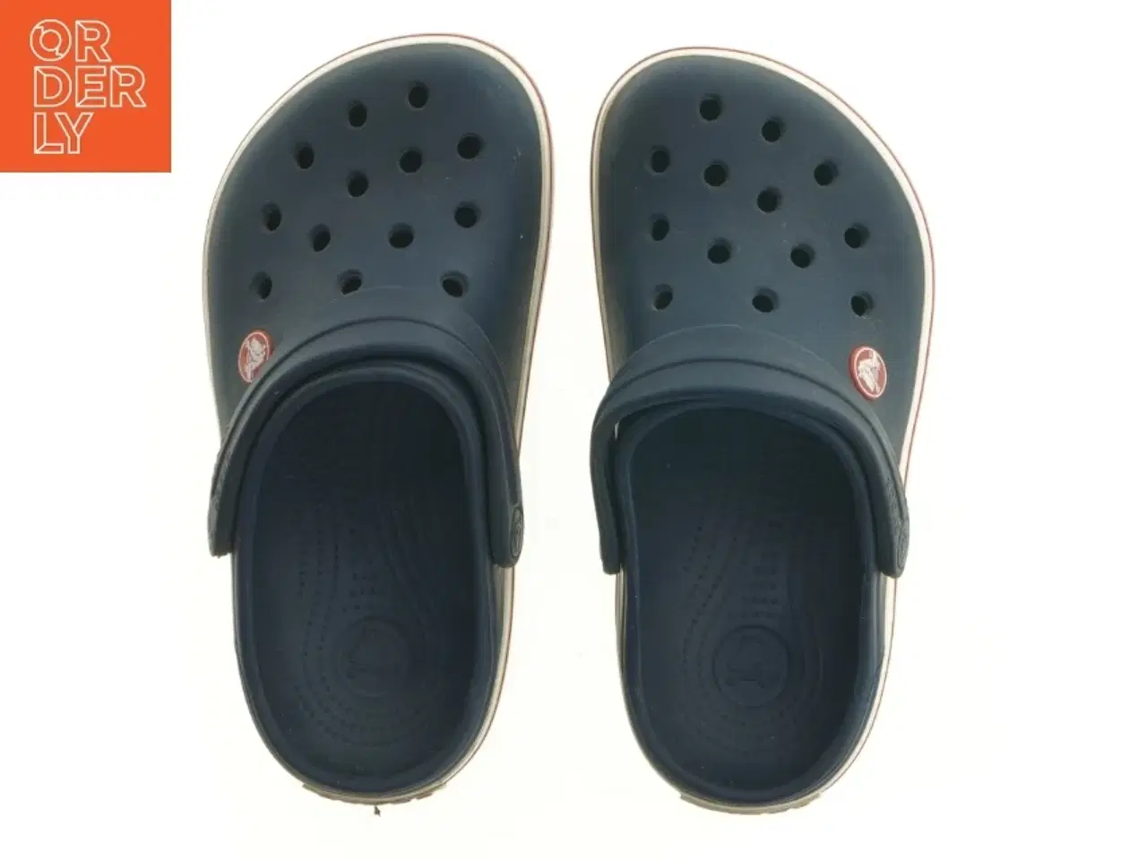 Billede 4 - Brugte navyblå Crocs med rød hvid kant fra Crocs (str. 2)