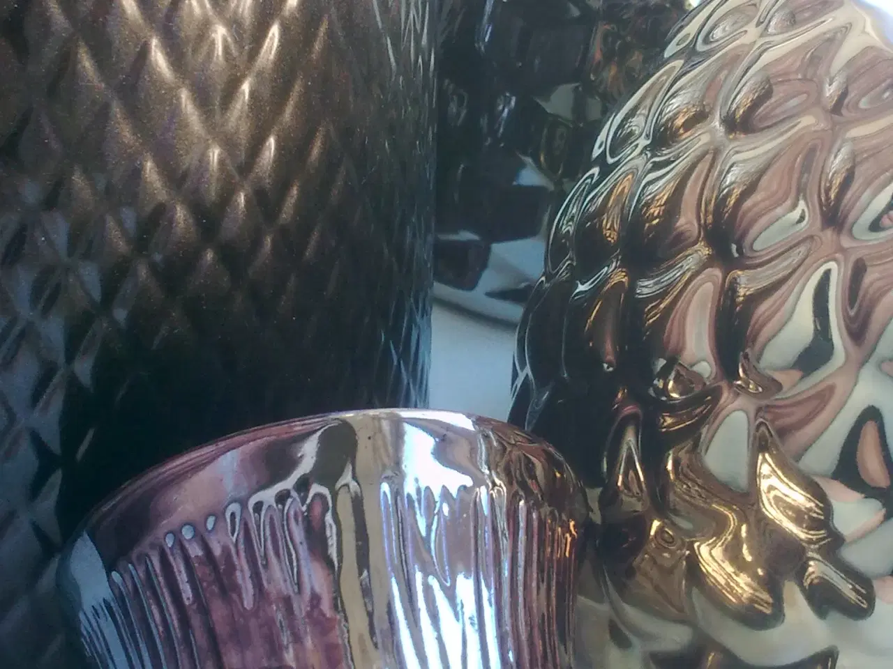 Billede 9 - Guld sølv kobber GRAFISK potteskjuler SÆT