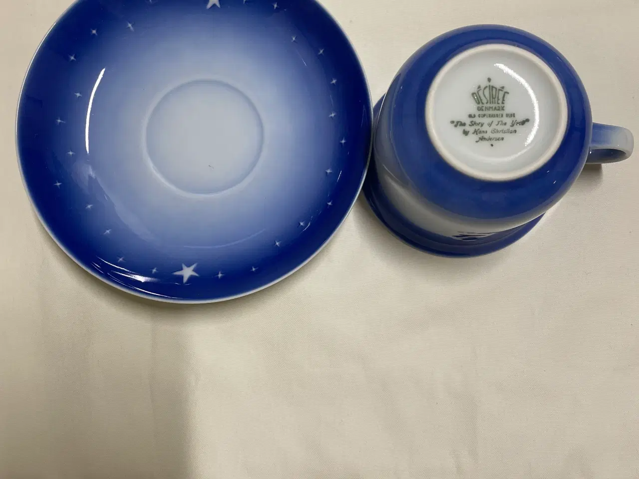 Billede 2 - HC Andersen Desiree julekop med underkop