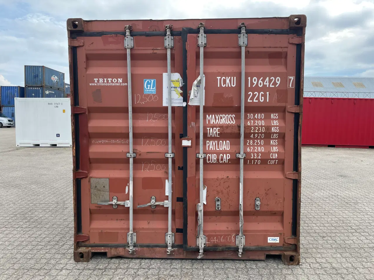 Billede 1 - 20 fods Container- ID: TCKU 196429-7