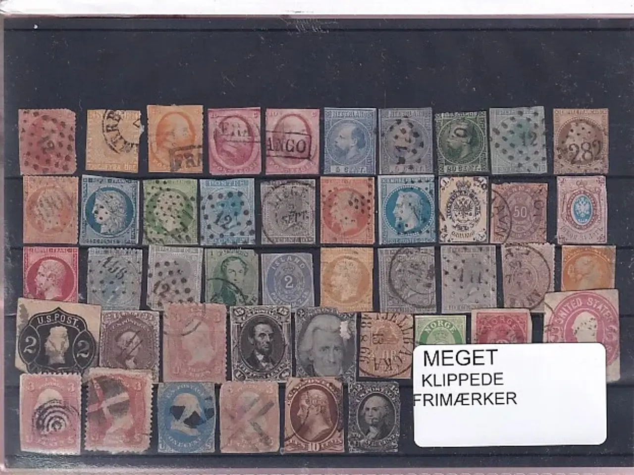 Billede 1 - Meget Klippede Frimærker - Kæmpe Katalogværdi ??