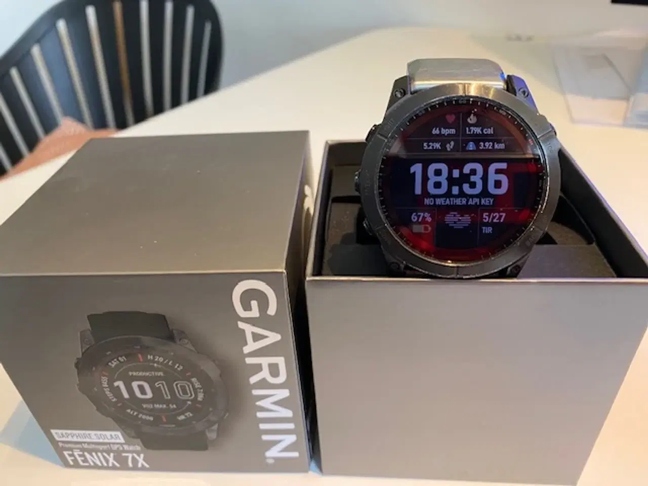 Billede 2 - Garmin Fenix 7 X Saphire Solar
