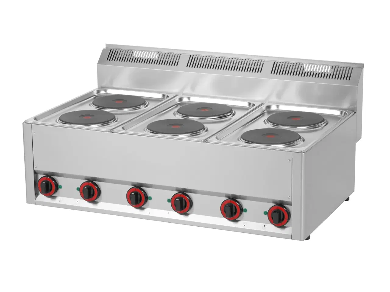 Billede 1 -  Industri El Kogeplade – med 6 Kogeplader (12 kW)