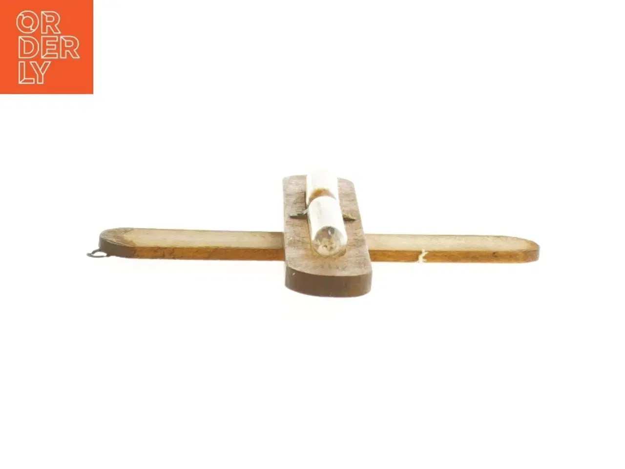 Billede 3 - Antikt Timeglas i træ (str. 17 x 3 cm)