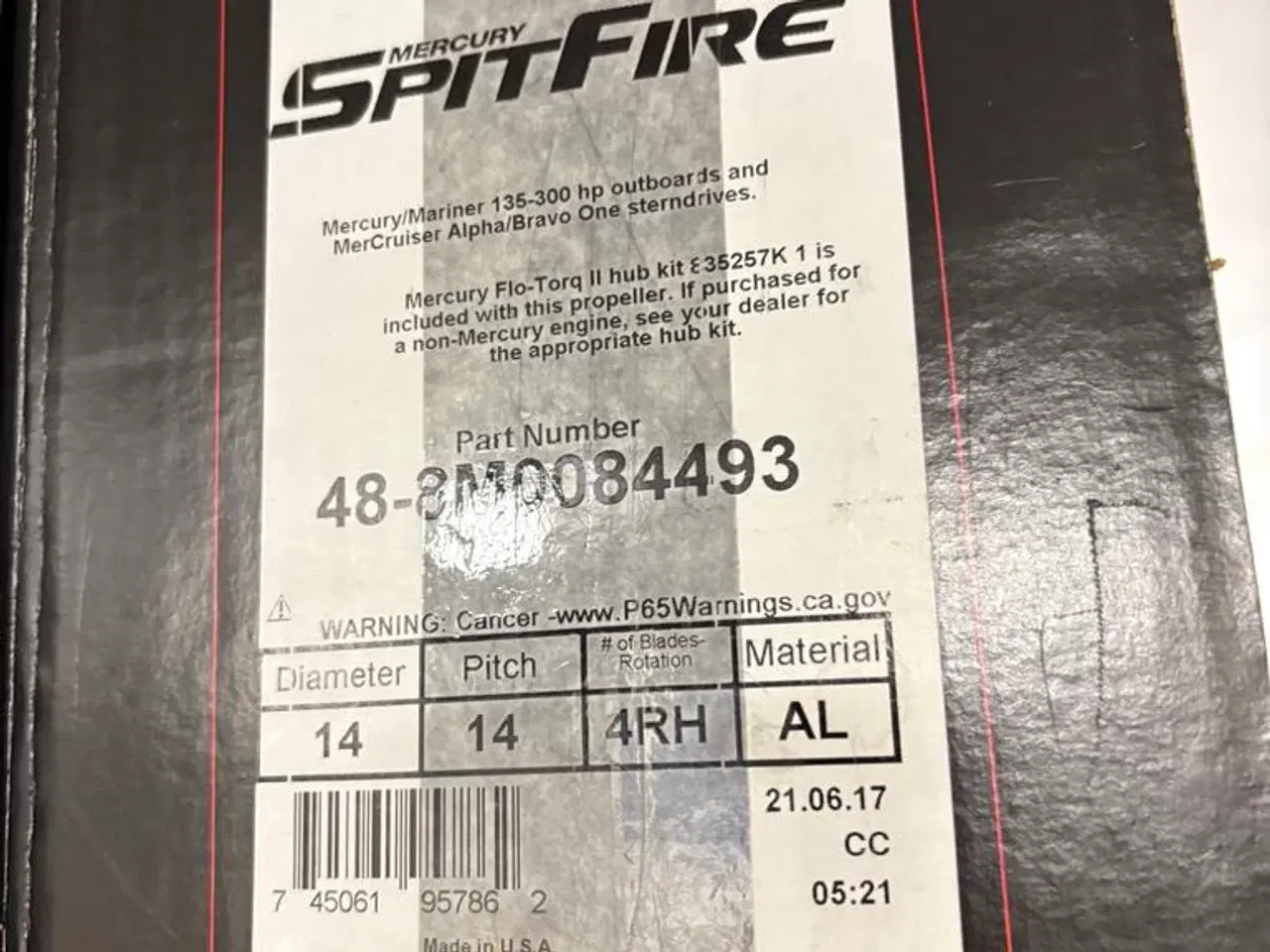 Billede 1 - Mercury Spitfire 14X14RH LD RH