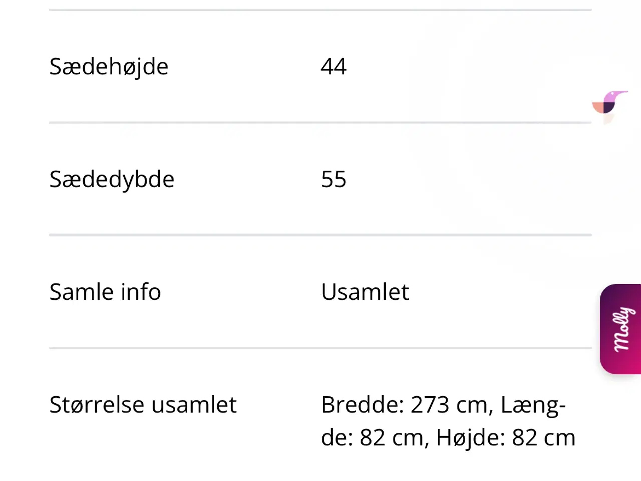 Billede 7 - Sofa med chaiselong 