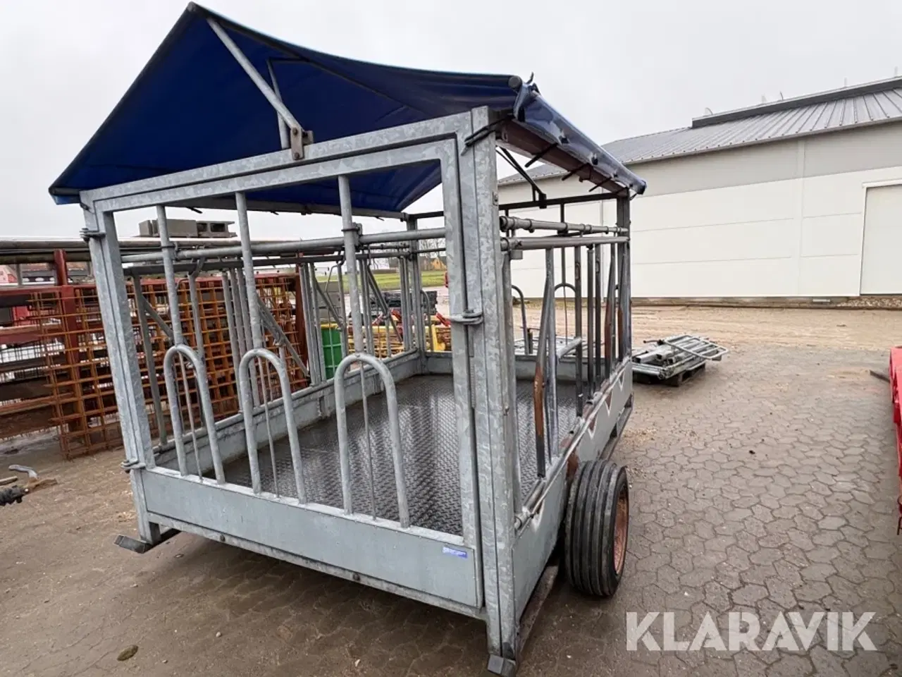 Billede 3 - Mobil foderhæk Jyfa inklusive ekstra sidefag og diverse