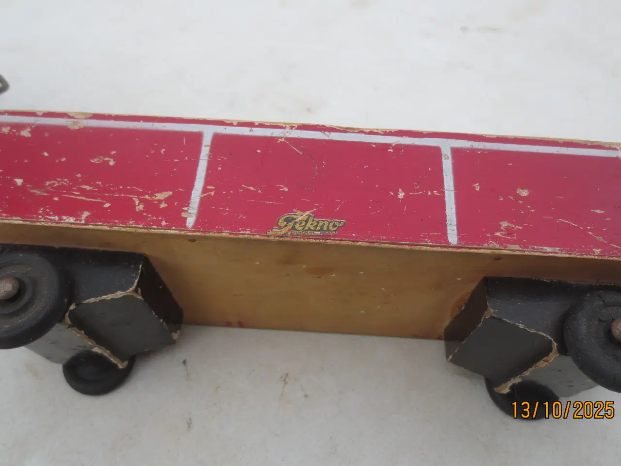 Billede 6 - 1 stk Retro  Modeltog Tekno Lokomotiv og vogn 
