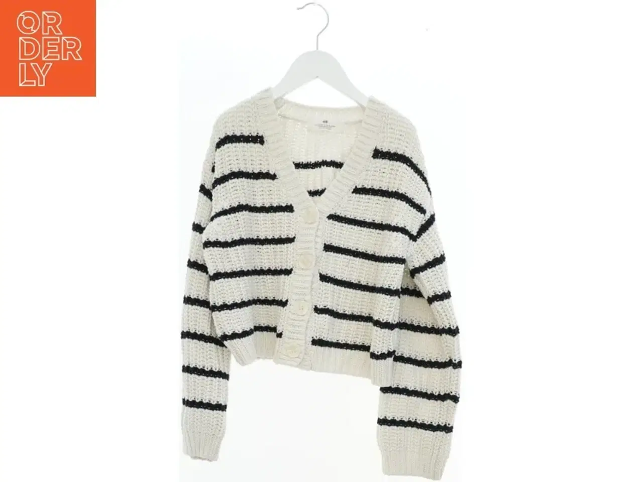 Billede 1 - Stribet cardigan med knapper fra H&M (str. 140)