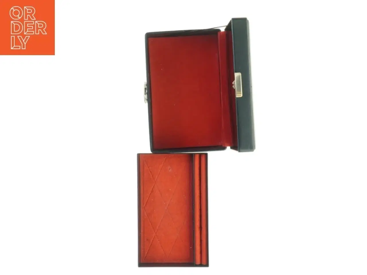 Billede 6 - Sort smykkeskrin med spejl (str. 20 x 13 x 7 cm)