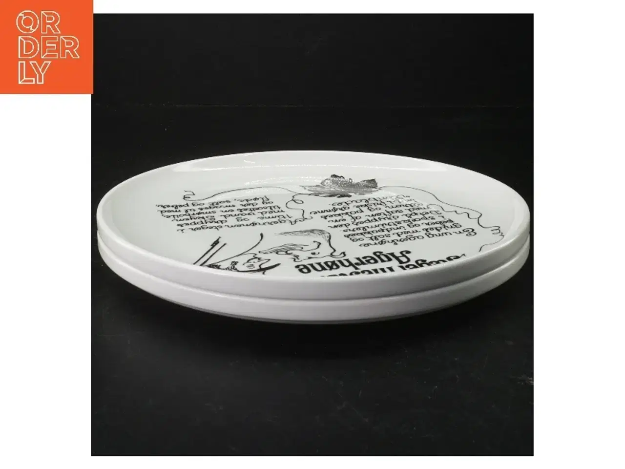 Billede 3 - Tallerkener med opskrifter fra Vendor (str. Ø 24 cm)