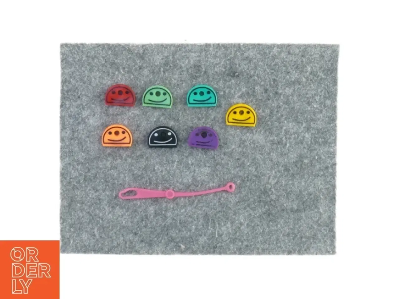 Billede 1 - nye Gummi hætter til nøgler med smileys