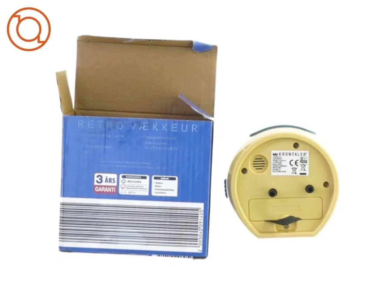 Billede 3 - Vække ur fra Krone Taler (str. 9 x 9 x 4 cm)