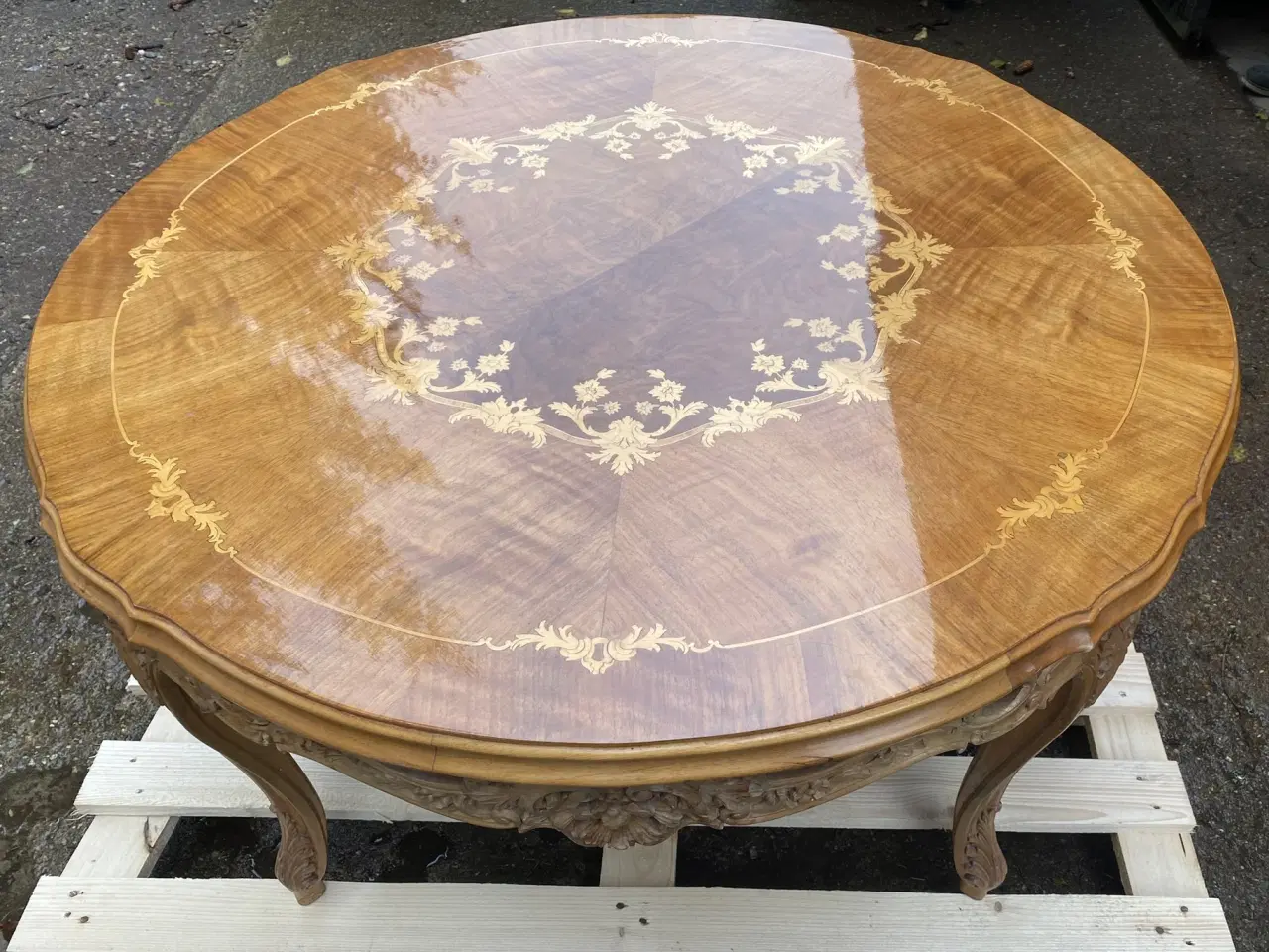 Billede 1 - Antik rundt bord Ø100x56cm