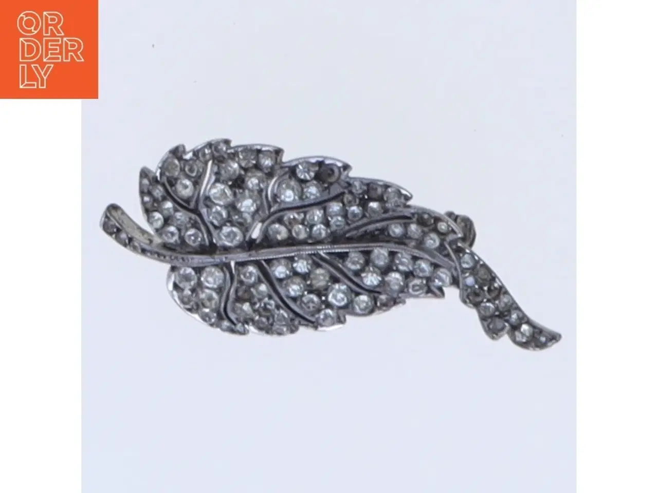 Billede 1 - Broche med blad design (str. 4,5 cm)