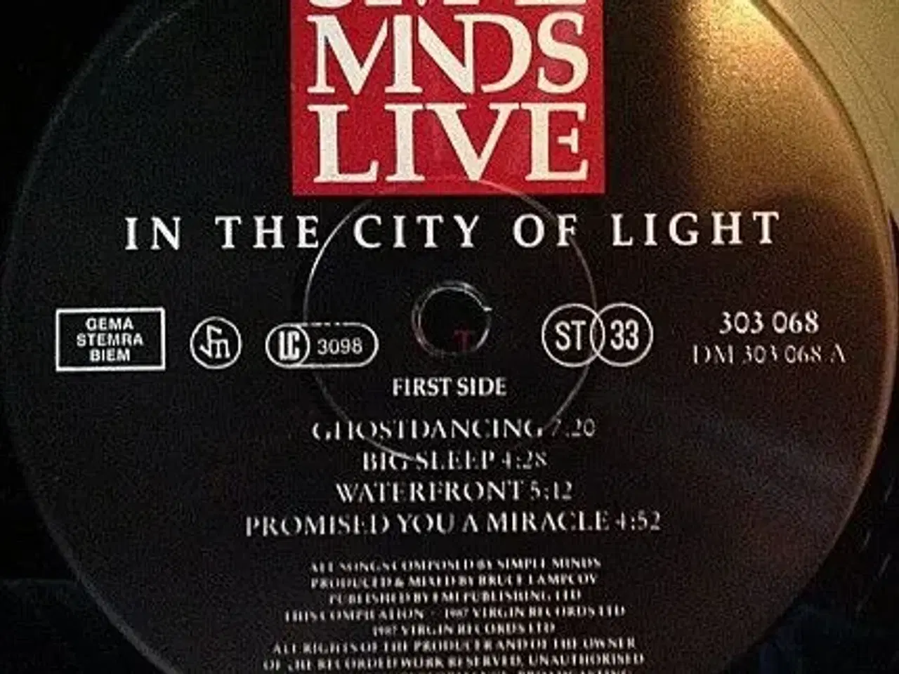 Billede 5 - Simple Minds - Live In The City Of Light
