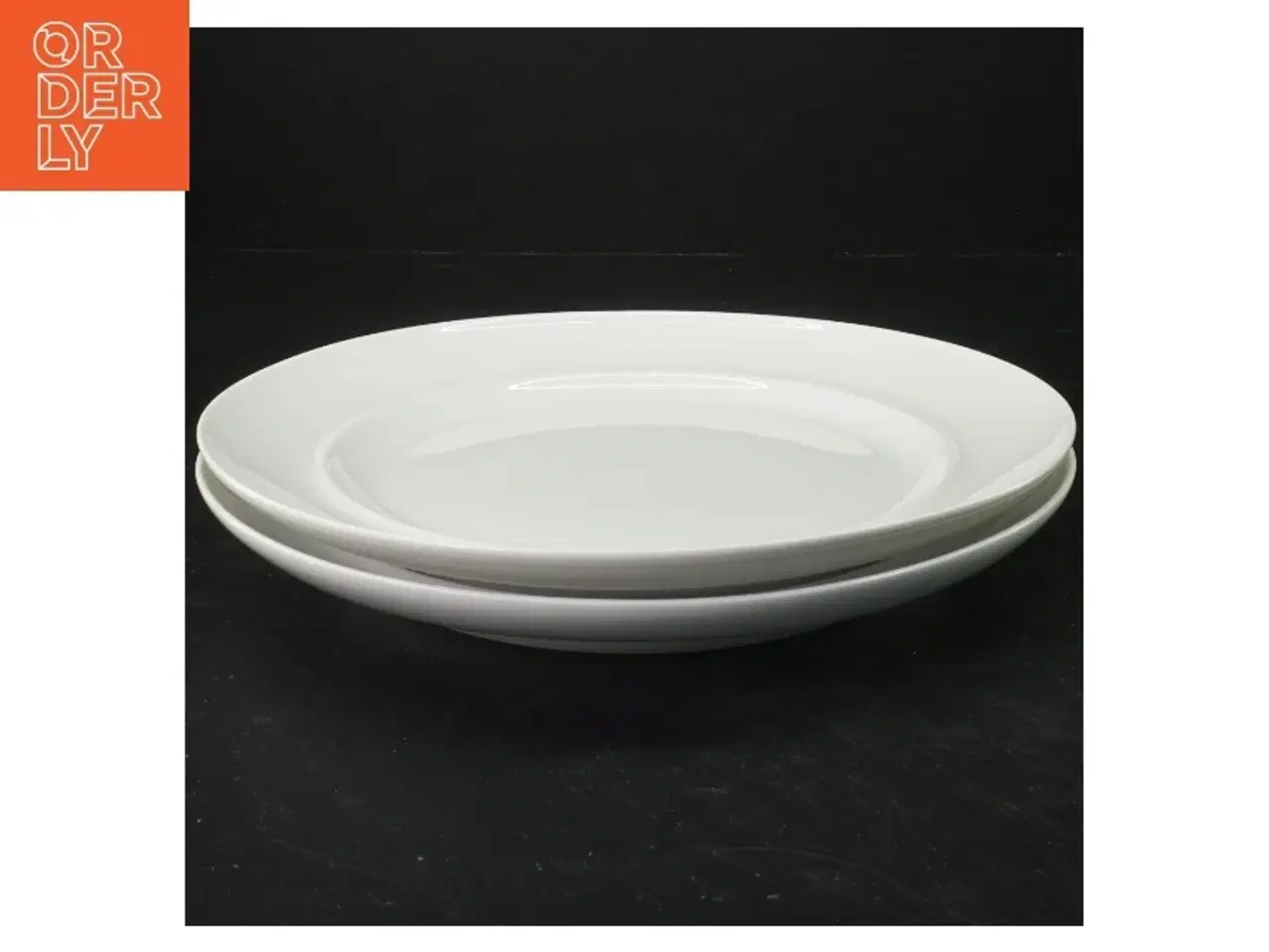 Billede 1 - Hvidpot porcelænstallerkener fra B&G (str. Ø 25 cm)