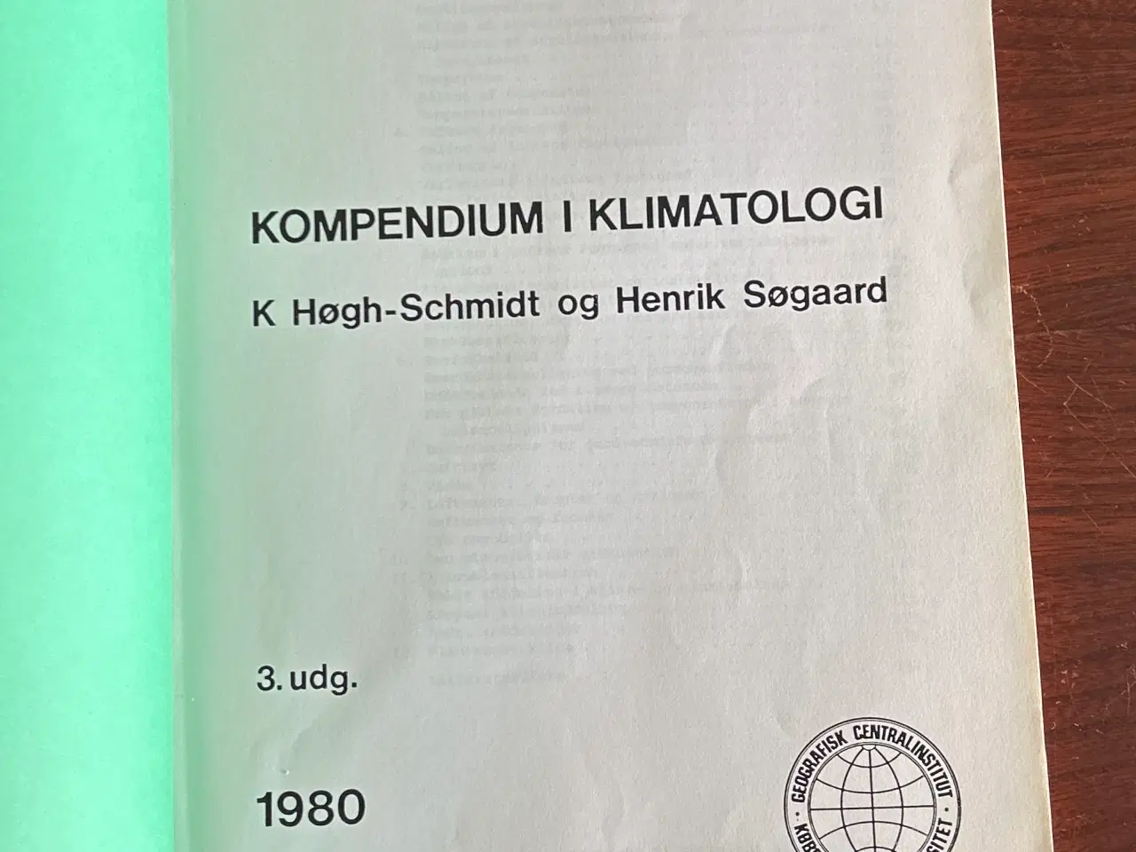 Billede 2 - Kompendium i klimatologi