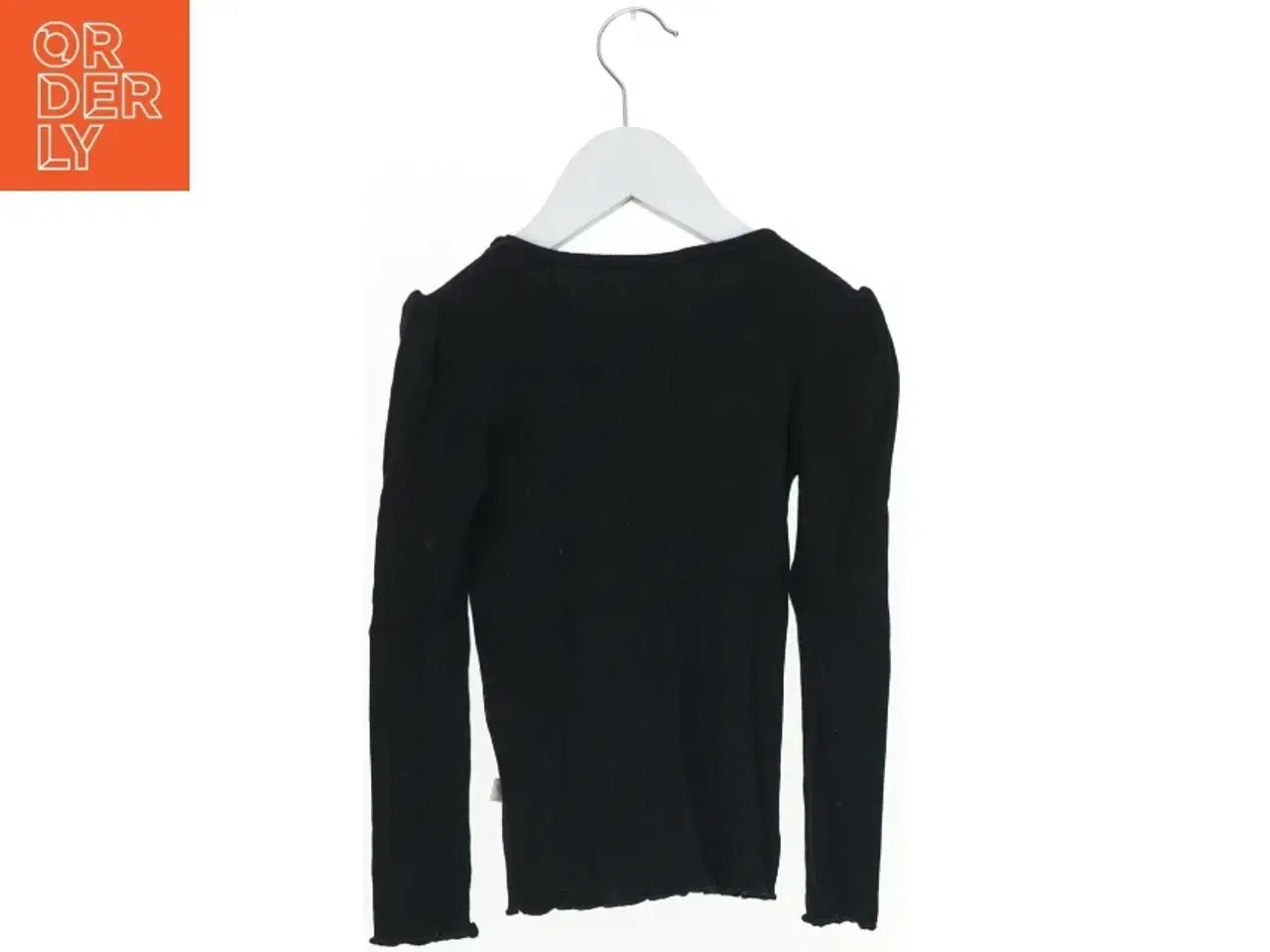 Billede 2 - Sort langærmet bluse fra Pomp de Lux (str. 110)
