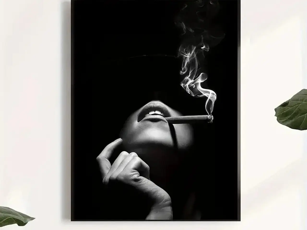 Billede 1 - * Lærredsmaleri; Smoking
