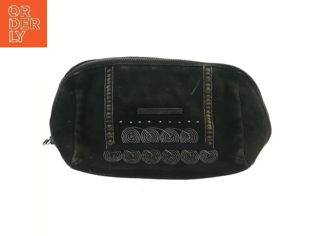 Billede 1 - Sort kosmetikpung med broderi fra Day Birger Et Mikkelsen (str. 30x16 cm)