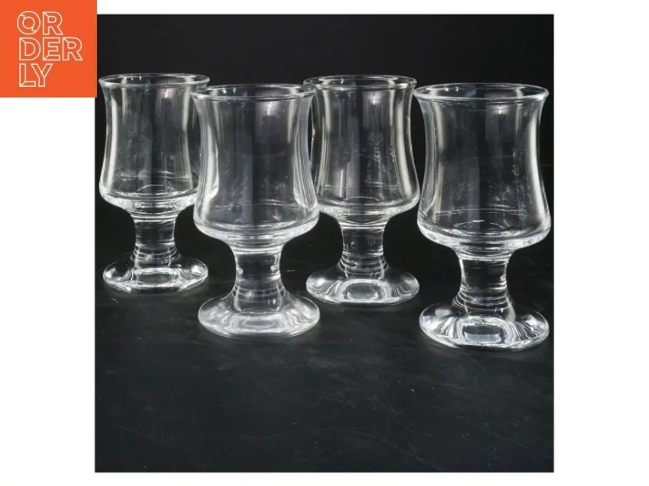 Billede 1 - 4 Holmegaard skibsglas (str. 14x7 cm)