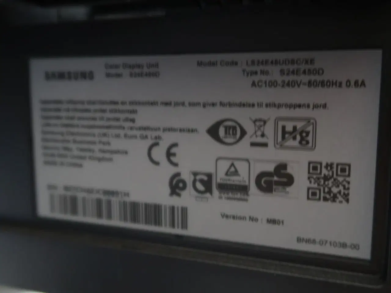Billede 3 - 2 stk. computerskærme SAMSUNG S24E450, dockingstation LENOVO Thinkpad, tastatur, mus