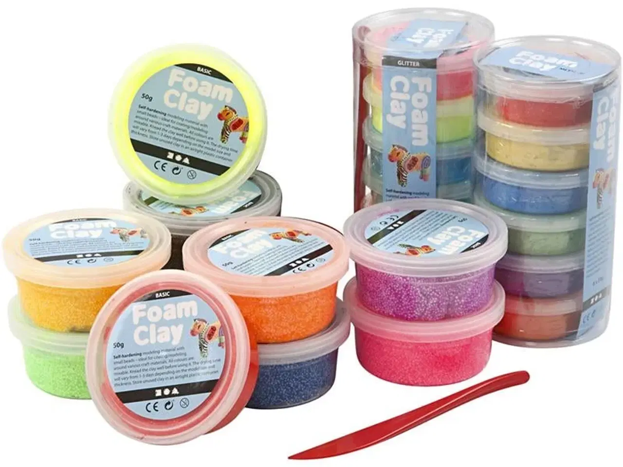 Billede 1 - Foam Clay®, ass. farver, 22ds./ 1 sæt