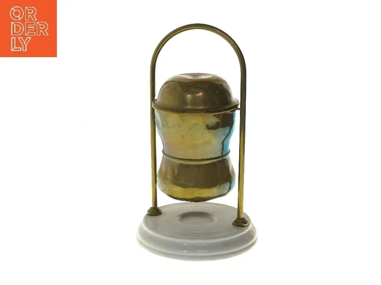 Billede 4 - Antik kaffekande med holder (str. 36 cm)