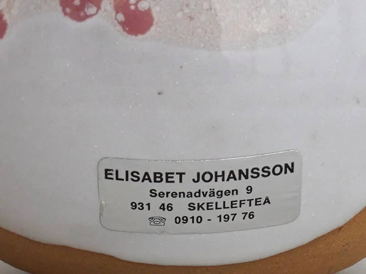 Billede 3 - Vase i stentøj af keramiker Elisabet Johansson