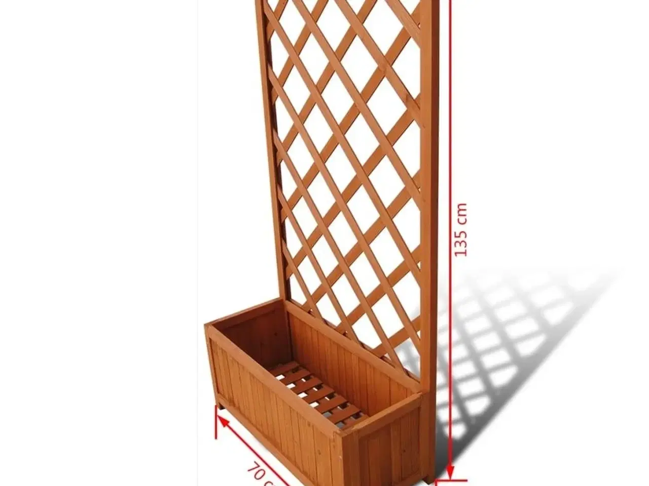 Billede 5 - Plantekasse med espalier 70 x 30 x 135 cm
