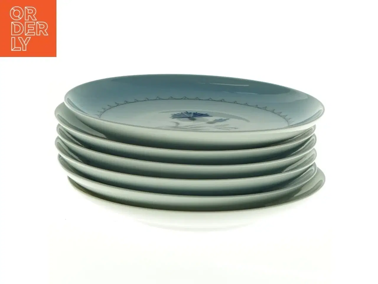 Billede 2 - Blå kornblomst, Demeter, porcelænstallerkener fra Bing Og Grøndahl (str. Diameter 15,5 cm)