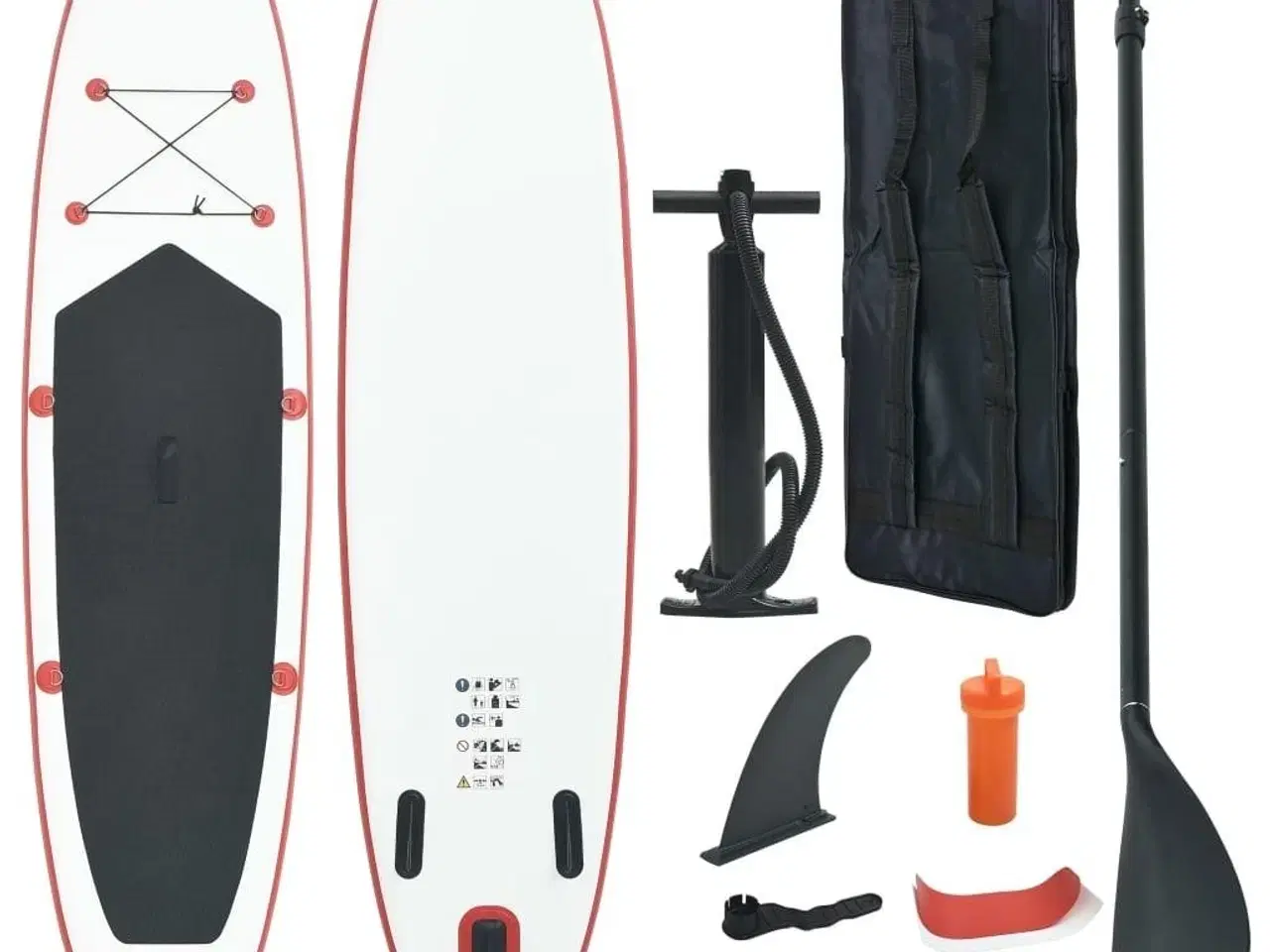 Billede 1 - Paddleboard oppusteligt rød og hvid
