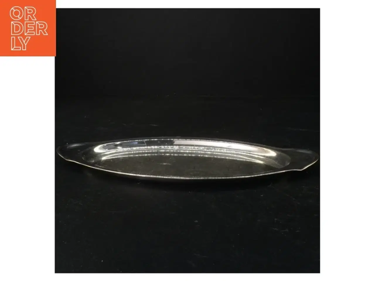 Billede 3 - Sølvfarvet serveringsfad (str. 31 cm)