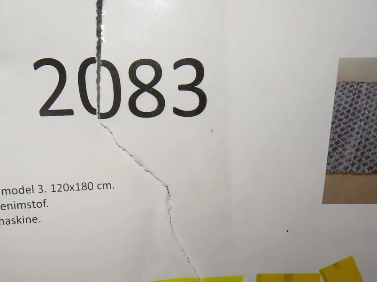 Billede 2 - Tæpper (180x120) af denimstof