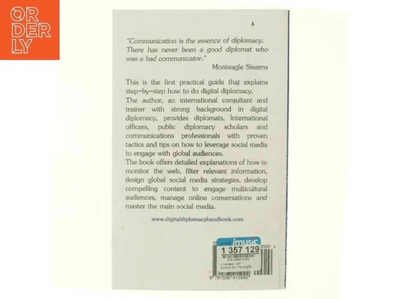 Billede 3 - The Digital Diplomacy Handbook af Antonio Deruda (Bog)