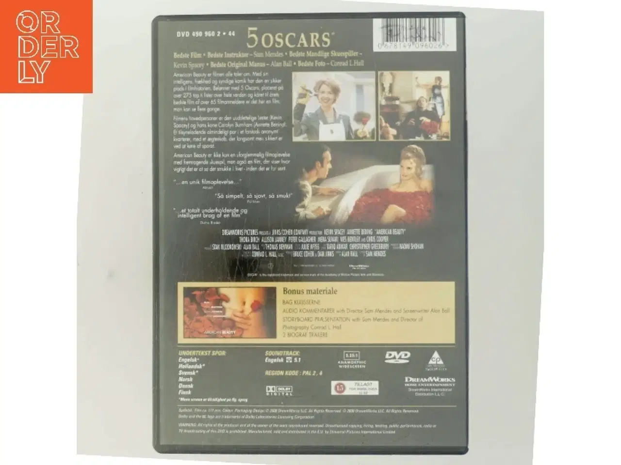 Billede 3 - American Beauty (Region 2) fra Dreamworks Home Entertainment med Kevin Spacey (DVD)