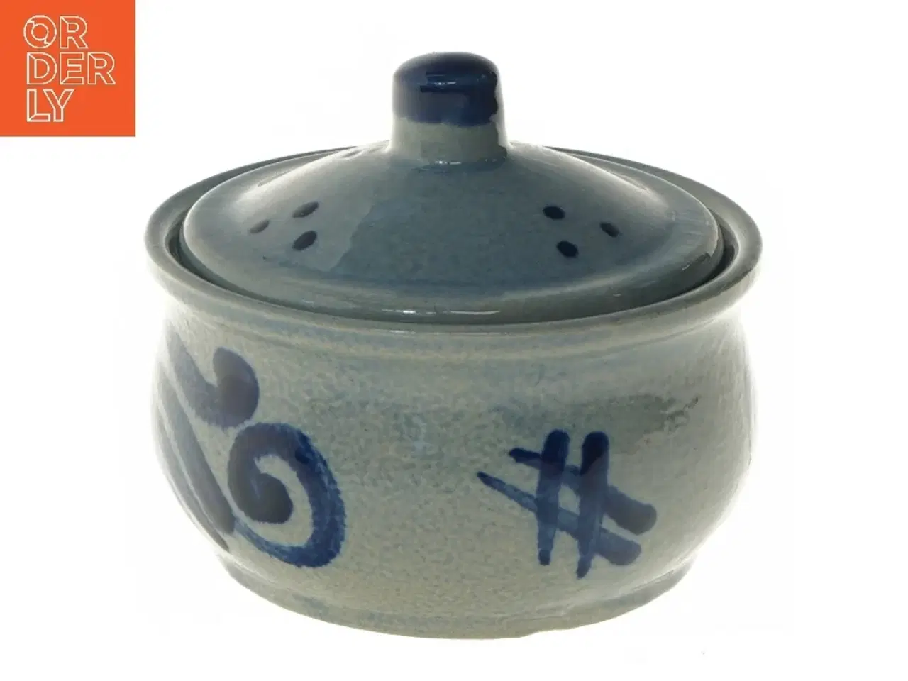 Billede 1 - Keramikskål med låg (str. Ø 15 cm)