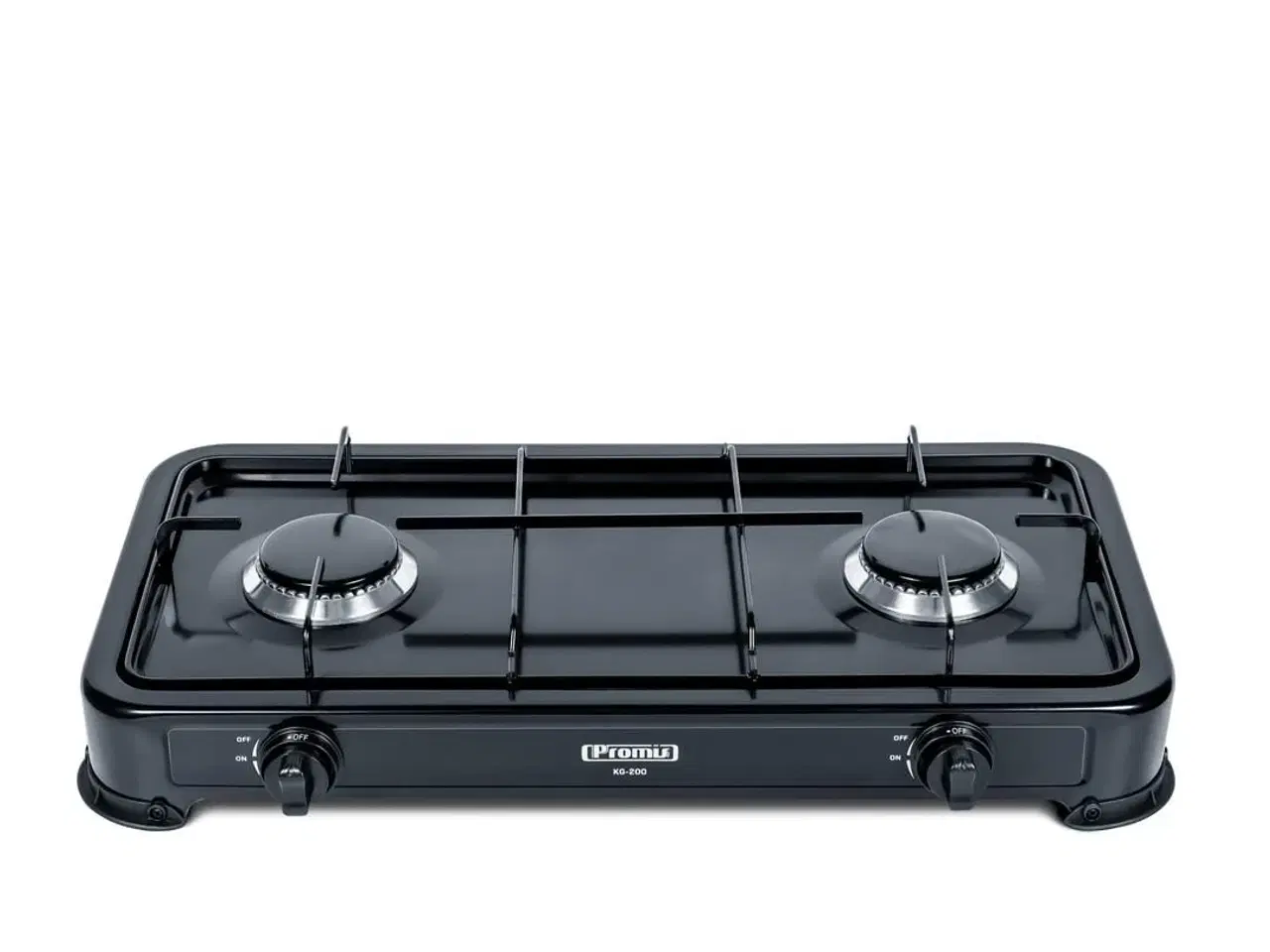 Billede 2 - PROMIS KG200 gasblus – 2 brændere, sort (uden reduktion)