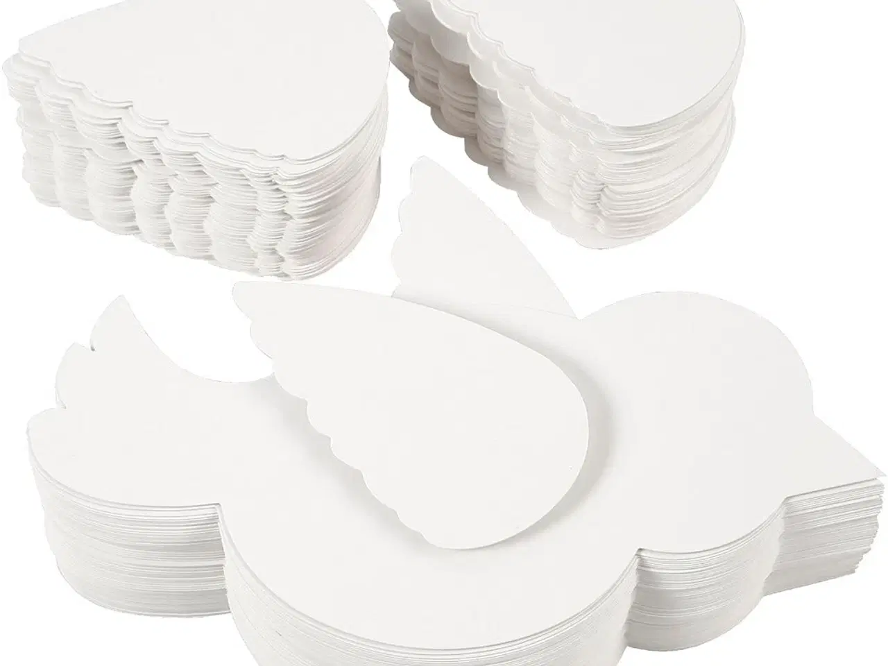 Billede 1 - Fugl, L: 25 cm, 400 g, hvid, 100sæt/ 1 pk.