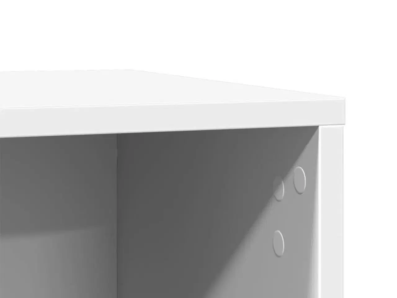 Billede 9 - Toiletskjuler til kattebakke 80x50x45 cm konstrueret træ hvid