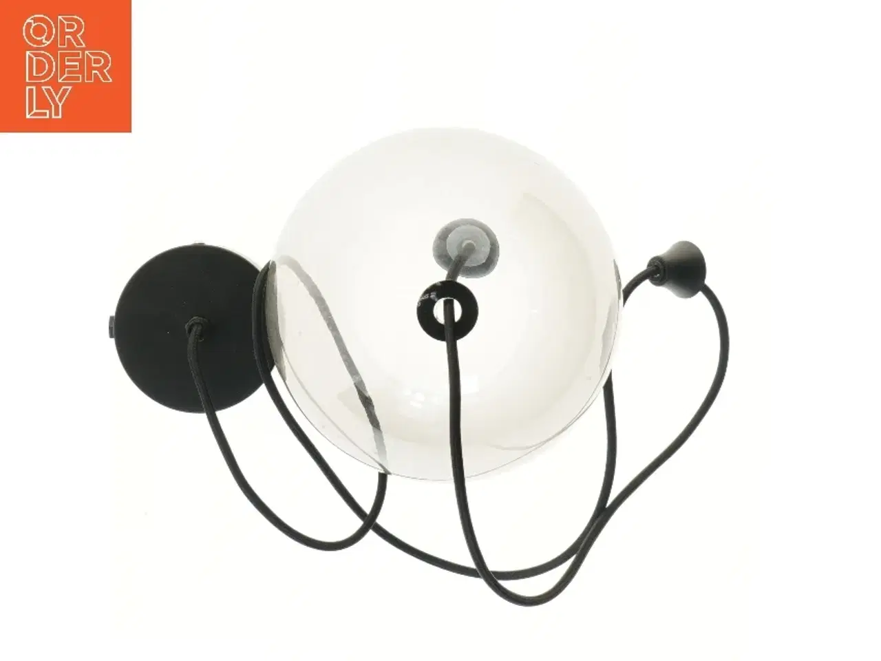 Billede 2 - Glaskugle pendel lampe (str. 20 cm)