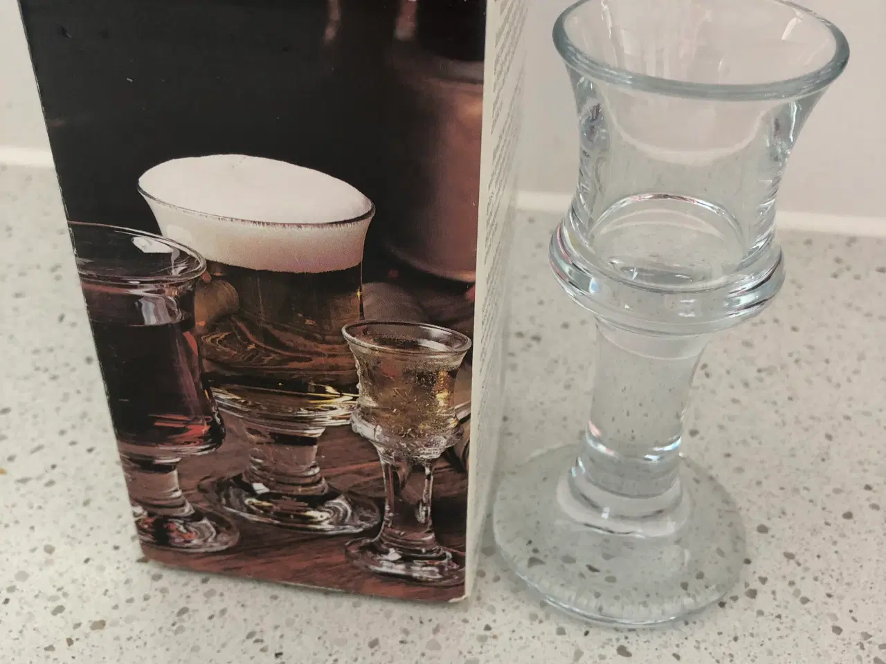 Billede 1 - 1 stk. Holmegaard skibsglas høj snapseglas