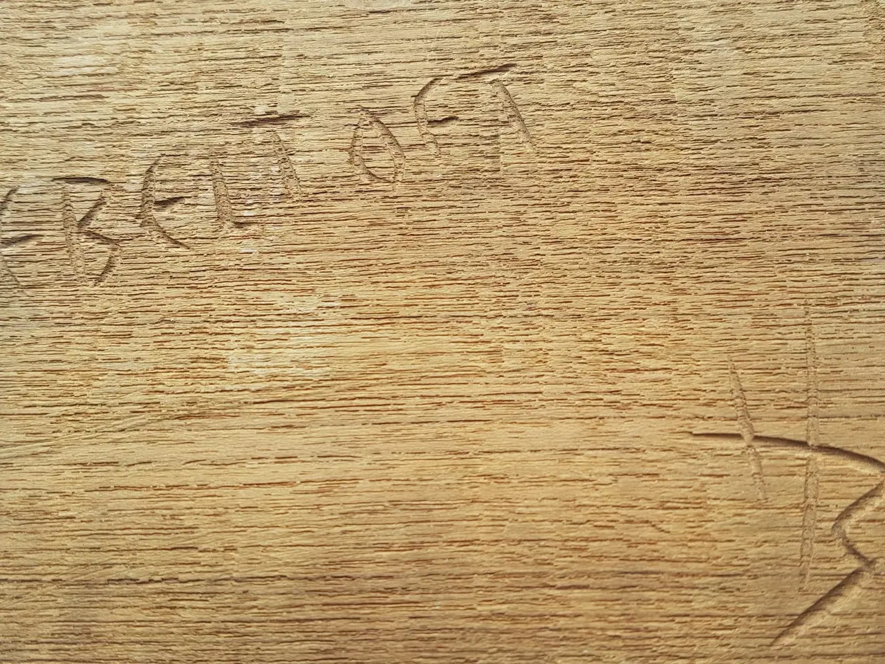 Billede 2 - Træskærerarbejde, motiv: Ebeltoft-købmandsgård