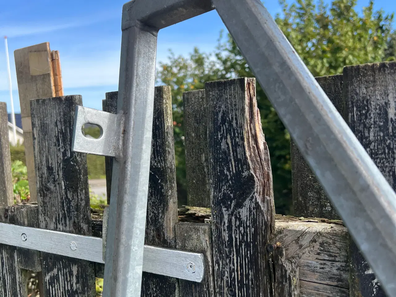 Billede 4 - Ny galvaniseret havelåge skelet mål 100X200