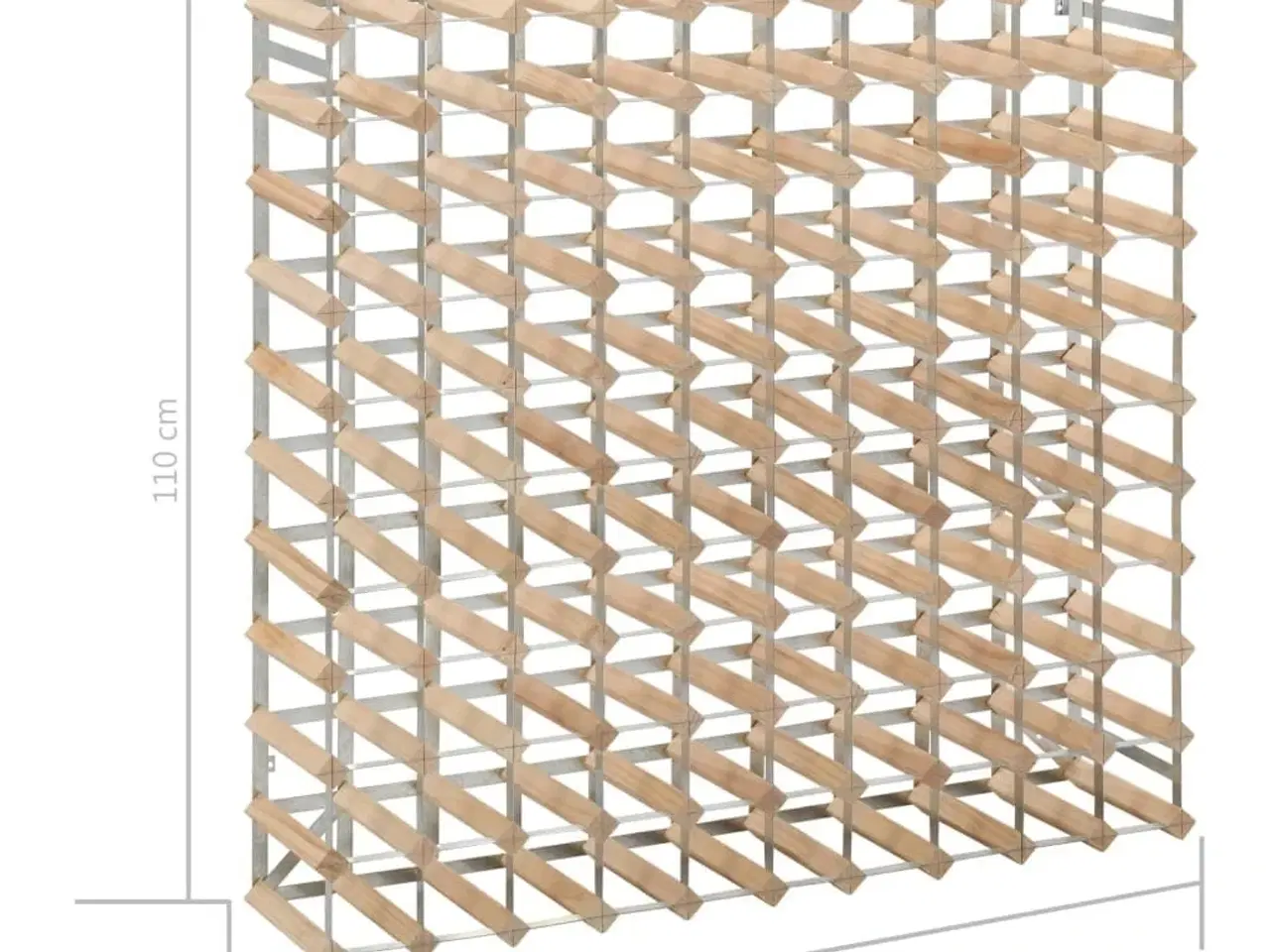 Billede 5 - Vinreol til 120 flasker massivt fyrretræ