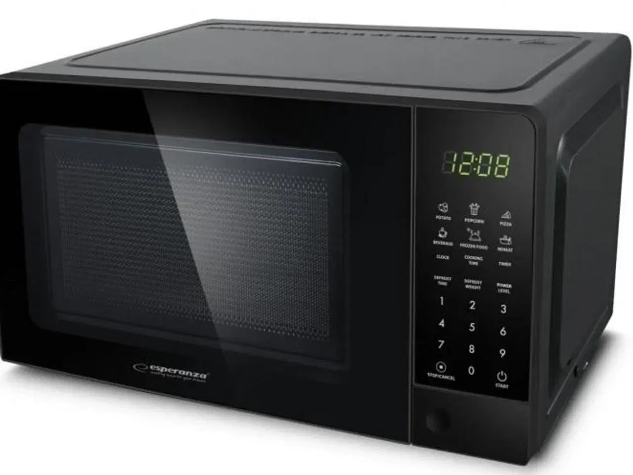 Billede 7 - Mikrobølgeovn 20 l – Esperanza EKO009, sort, 700 W