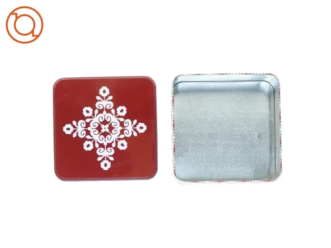 Billede 3 - Blikdåse til julebag (str. 21 x 21 x 8 cm)