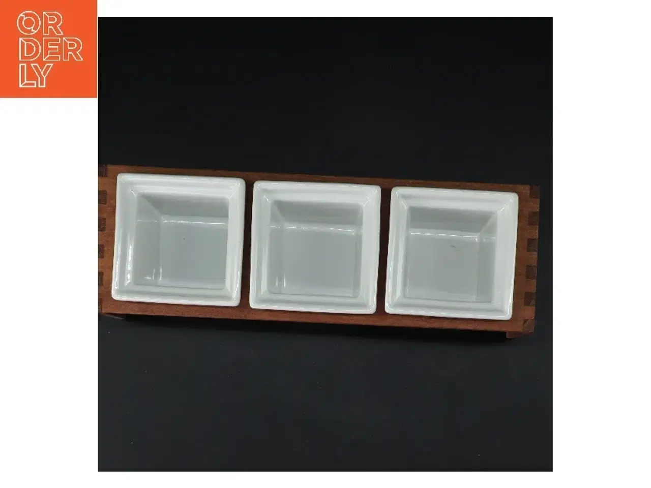 Billede 3 - Skål sæt med 3 beholdere og trækstand (str. 33x11 cm)